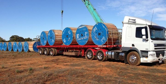 loaded truck